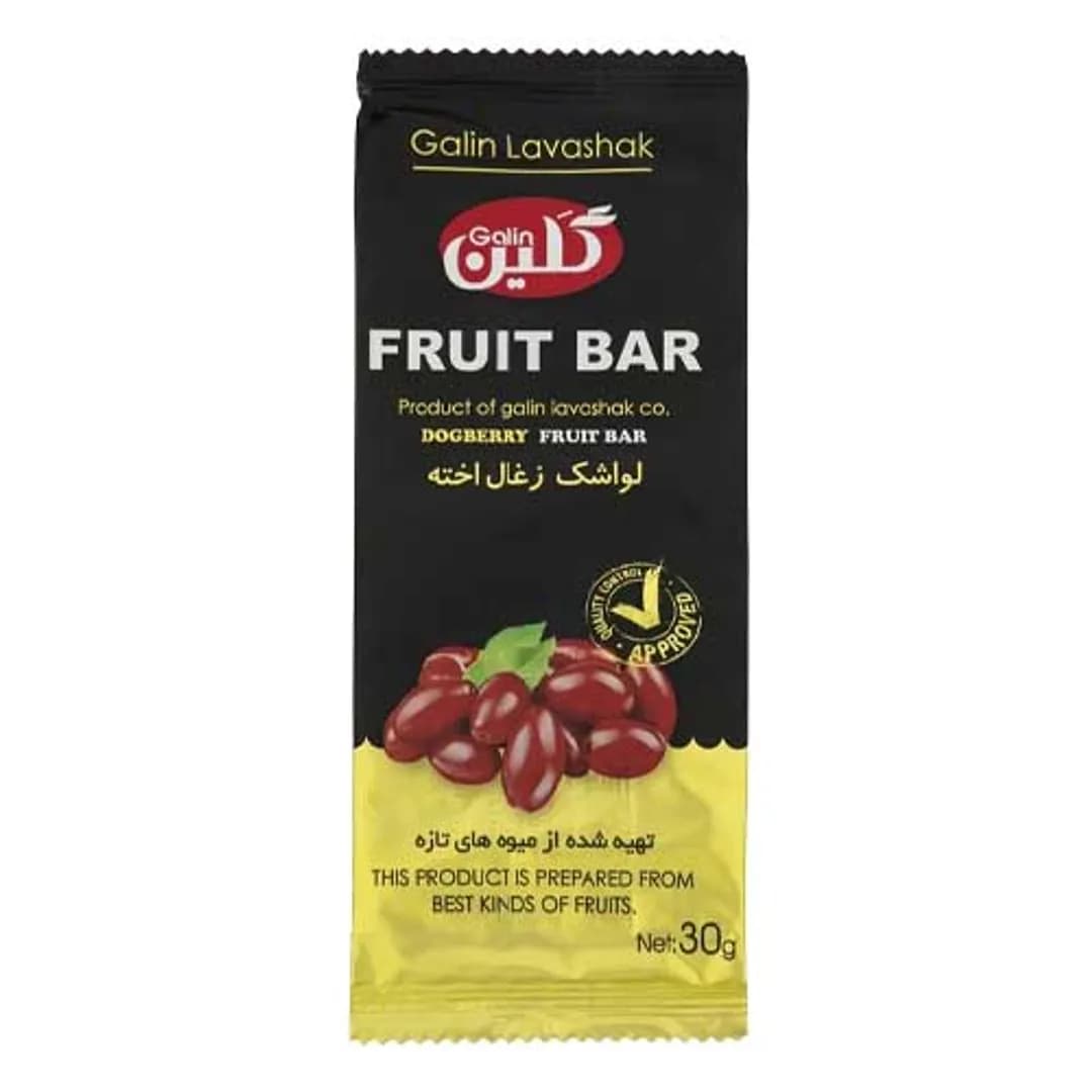 لواشک ورقی زغال اخته گلین ۳۰ گرم محصول